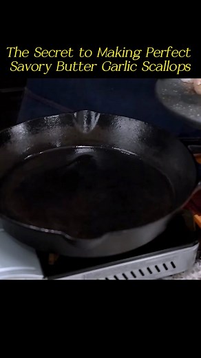 The Secret to Making Perfect Savory Butter Garlic Scallops #ASMR #food #cooking #fyp #foryou