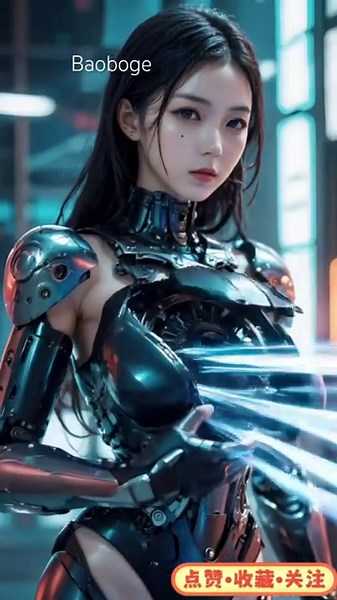 Mechanical girl transformation #robot #机器人 #仿生机器人 #cyberpunk