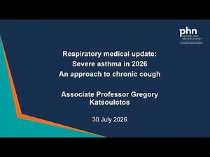 Severe asthma in 2026. An approach to chronic cough. 30 July 2026
