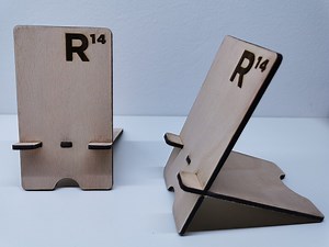 Phone Stand Laser Cut From 4mm Plywood - Svg File - Etsy Canada
