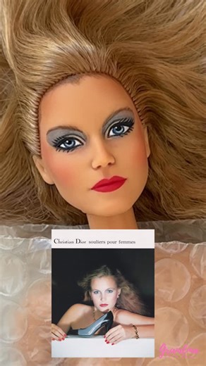 Grandma Gets Real®️ on Instagram: "**Have you ever had a doll customized to tell your story?** My whole account started as a way to recreate my life in miniature, and one project I’ve been excited about is bringing some of my old modeling photos back to life through dolls. I’ve been working with this Wonder Woman Hippolyta doll, and I recently had her transformed by Tiny Ribbons Studio. The goal? To recreate one of my favorite shots from a Christian Dior campaign I did back in 1980. Amy at Tiny 
