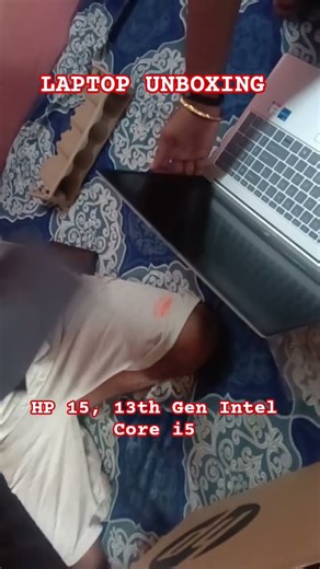 FIRST UNBOXING 🎁 #laptop #hp #newlaptop #intel #yt