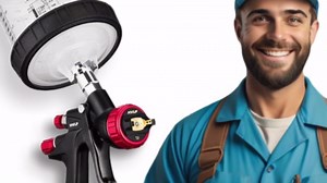 Fits Black Widow by Spectrum Professional HVLP Gravity Feed Air Spray Gun - Delivers a Precision Spray Pattern for Professional Results with Primer and Base Coats