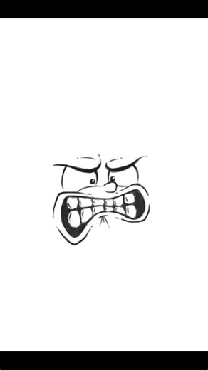 Rozzuřený ksichtík. Naštvaný že ho kreslím. Tablet a sketchbook. Můžeš i tužkou. #art #draw #paint