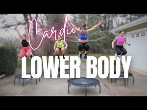 35 MIN Trampoline Cardio with Lower Body Blast | Light Weights | Rebounder Workout