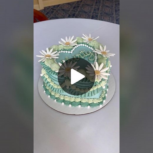 Springtime Cake Decorating Tutorial | Heart Cake Design