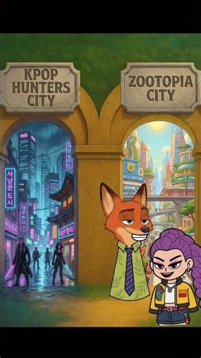 Where You Want To Live Zootopia City Or K-pop Hunters City Challenge?? #zootopia2 #kpopdemonhunters