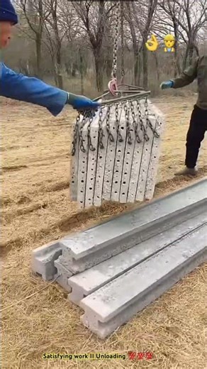 Smart tool unloading large amount of concrete slabs