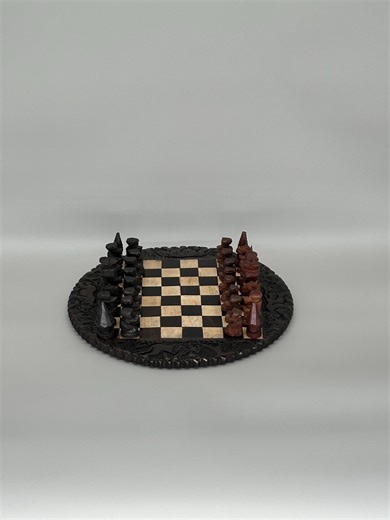 Handmade African Chess Board Gift | 2-in-1 Chess Game & Carved Wildlife Art | Artisan Wooden Set - Etsy UK