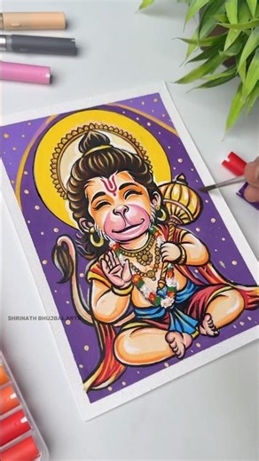 Cute Bal Hanuman Drawing ❤️ #shorts #art #hanuman #hanumanji #drawing #balhanuman