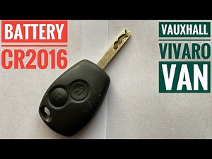 Vauxhall Vivaro Opel Movano Renault Traffic Clio Kangaroo Dacia Logan Sandero Key Fob Battery Change