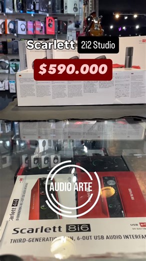 Audio Arte Rosario on Instagram: "🎧🔥 ¡CALIDAD DE ESTUDIO EN TUS MANOS! 🔥🎧 Interfaz de audio USB 2.0 · 24 Bit / 192 kHz ✅ 2 Preamps con Phantom +48V ✅ Entradas combo XLR / Jack ✅ Salida de auriculares para monitoreo profesional ✅ Compatible con Ableton Live Lite y Pro Tools First 💘 PRECIO ESPECIAL SAN VALENTÍN 💘 👉 $590.000 ⏳ Promo válida HASTA EL 14 DE FEBRERO 📍 Mejor precio en Rosario lo encontrás en Audio Arte 📩 Consultanos por DM #InterfazDeAudio #HomeStudio #ProduccionMusical #AudioP