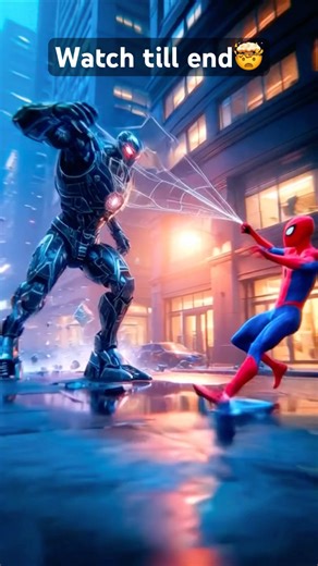 “Marvel’s Spider-Man vs AI Robot | Fastest Fight Scene Ever! 💥”#marvel #spiderman #robot