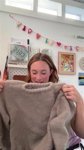 Devestated on this freaking neckline!!!! Oat sweater in Merino, Yak, Alpaca from @Lion Brand Yarn 🧶 Mistakes… all by me. #crafts #handmade #knitting #lionbrandyarn #yarn