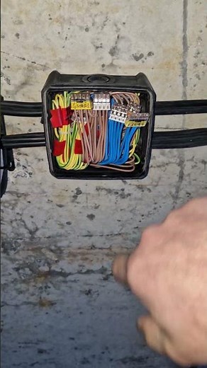 assembly of junction boxes on wago😉 #electrician #electricalinstallationwork #wago