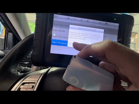 How to program / add Smart Key Fob for 2017 Nissan Altima SR (push start button) using Autel IM508