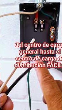 From the main breaker panel to the distribution load center EASY