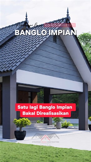 Inilah rekabentuk 𝐁𝐚𝐧𝐠𝐥𝐨 𝐈𝐝𝐚𝐦𝐚𝐧 yang bakal direalisasikan 𝐚𝐭𝐚𝐬 𝐭𝐚𝐧𝐚𝐡 𝐬𝐞𝐧𝐝𝐢𝐫𝐢 di Kg. Geliga Besar, Chukai, Kemaman dengan 𝐏𝐚𝐤𝐞𝐣 𝐆𝐨𝐥𝐝𝐞𝐧 𝐏𝐫𝐞𝐦𝐢𝐮𝐦. Rekabentuk rumah yang menarik dengan konsep gabungan 𝐦𝐨𝐝𝐞𝐧 𝐭𝐫𝐨𝐩𝐢𝐤𝐚 𝐝𝐚𝐧 𝐞𝐥𝐞𝐦𝐞𝐧 𝐌𝐞𝐥𝐚𝐲𝐮 𝐤𝐥𝐚𝐬𝐢𝐤 dengan susun atur kemas, menekankan keseimbangan antara estetika, fungsi dan keselesaan untuk seisi keluarga. Kerja-kerja menyiapkan ground beam kini sedang rancak berjalan. Semoga semua