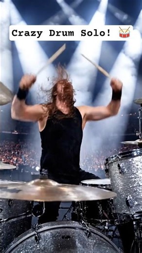 Crazy Drum Solo! 🥁 | Heavy Metal Vibes #techshorts #techsupport