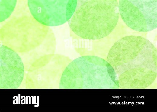 Soft Green and Yellow Circles with Washi Paper Texture Background Stock Video Footage - Alamy