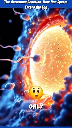 The Acrosome Reaction – How One Sperm Finally Enters the Egg | #fertilization #humanreproduction
