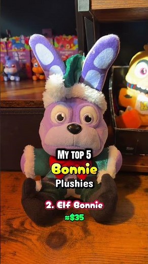 My top 5 Bonnie plushies #fnafplush #fnaf #fnafcollection #plush #collection