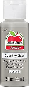 Apple Barrel Acrylic Paint in Assorted Colors (2 Ounce), 20526 Country Grey