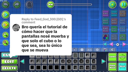 Tutorial de cámara estática en Geometry Dash