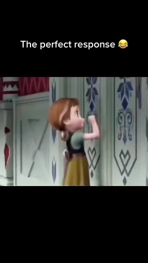 Animated Girl Knocks on Intricate Door: A Fun Response