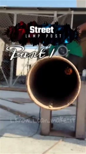 Making of a street lamp post. #welding #welder #weldingprojects