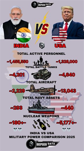 India vs USA Military Power 2025