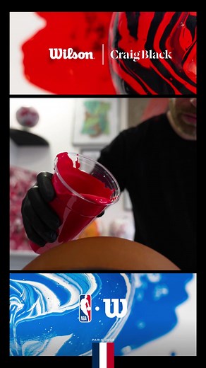 To kick off the NBA Paris game, we have teamed up with visual artist Craig Black to show off his special acrylic fusion basketballs for the Chicago Bulls and Detroit Pistons. Come to the NBA Store in Paris to see this live art installment! Special appearances by NBA guests and more. #NBAParis #WilsonBasketball | Wilson Basketball