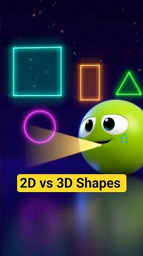 2D vs 3D Shapes Explained Simply | Cube, Sphere & Flat Shapes Made Easy #shorts #youcubed #maths