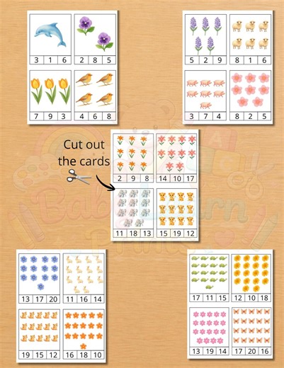 Number Practice-numbers Worksheets-math Worksheet-learning Numbers-fun With Numbers-math Activity-counting Game-0-20 Numbers-early Childhood - Etsy