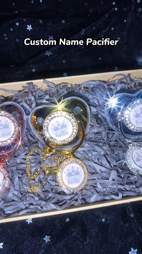 🌙 Every baby deserves to shine like a tiny star.✨ 👑 A custom diamond pacifier makes their moments unforgettable.💎 🎀 Order yours now >> https://is.gd/3qGKSs #LuxuryBaby #CustomGift #BlingLife #soufeel #BabyShine | Soufeel Europe