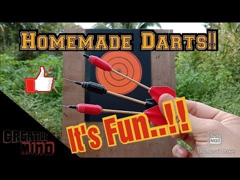 How To Make Darts - Homemade Darts DIY🎯