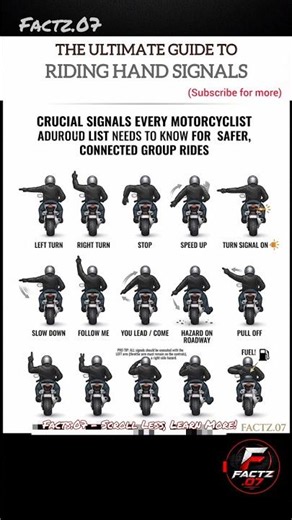 🚦 Bike Chalate Ho? Ye Hand Signals Zaroor Jaano! 🏍️#ridingtips