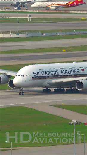 VIEW FROM ABOVE Singapore Airlines Airbus A380 Takeoff at HONG KONG #tik_tok #tik #tiktokshop #shorts #tiktok #airport