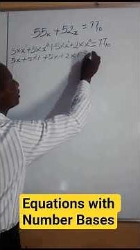 How to solve equations involving number bases #algebra #maths #binarynumbers