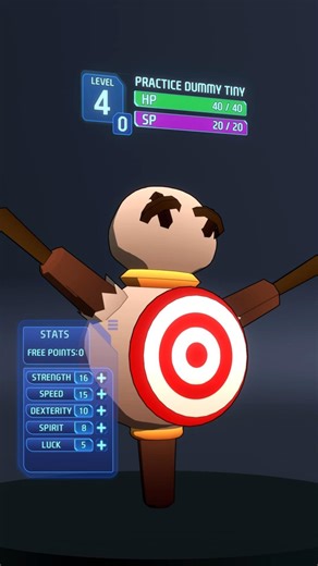 Tiny Dummy Monster Stat Sheet - Bladesman Legendary Trial - Blade God: Ascension