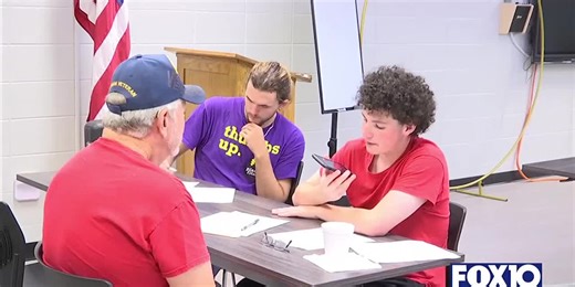 Local high school student interview Vietnam War vets
