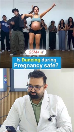 Doctor Reacts: Is Dancing Safe During Pregnancy? #PregnancyFitness #PrenatalYoga #WomensHealth