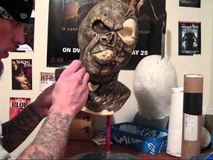 Latex prop painting instructional Halloween tutorial Jason Myers Mask making Special FX