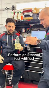 Have you ever had to perform an ethanol test? We had a customer come in with a misfire and a few other issues, so we decided to check their fuel…this is what we found! 😳 | Toyota Woodbridge