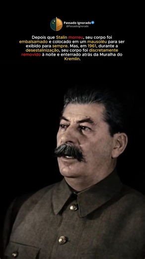 O enterro secreto de Stalin #shorts