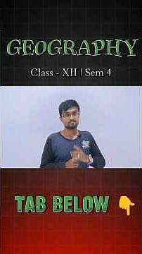 Class 12 Sem 4 Geography Unit 1 #campuspath #geography #class12sem4 #ভূগোল #education #studytips