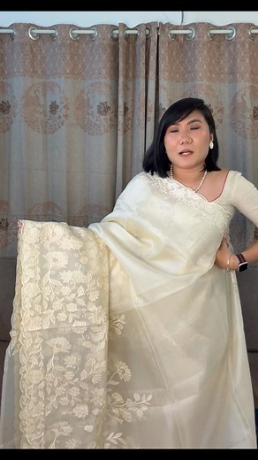 ‼️SOLD‼️High range & Premium Category Boutique Pure Organza Saree 😍 | SAFE HAVEN by Nicoshia : SHBN