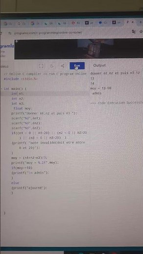 utilisation des conditions sur langage c ( if ... else)