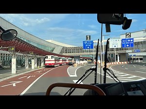 【前面展望】新千歳空港オリックスレンタカー送迎バス
