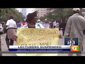 University of Nairobi suspends striking lecturers